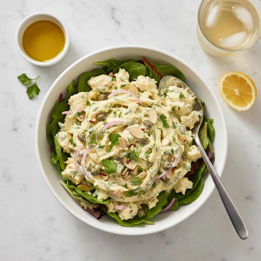 Keto Chicken Salad serving suggestion