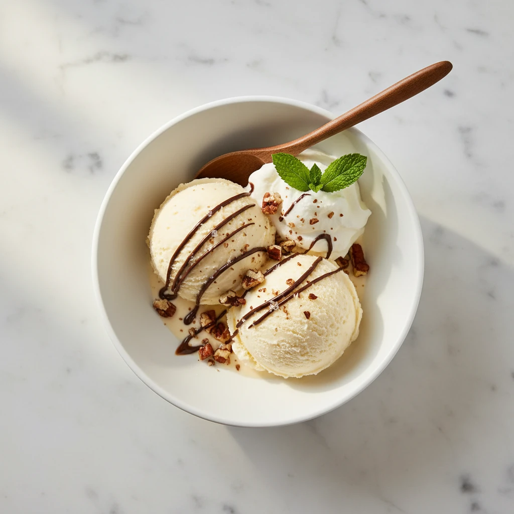 Keto Ice Cream Recipe serving suggestion
