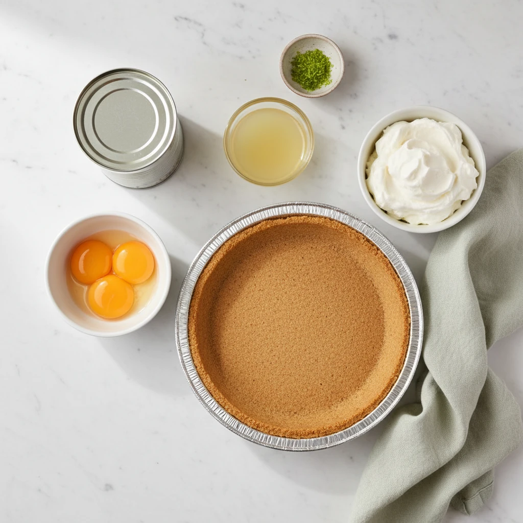 Key Lime Pie ingredients