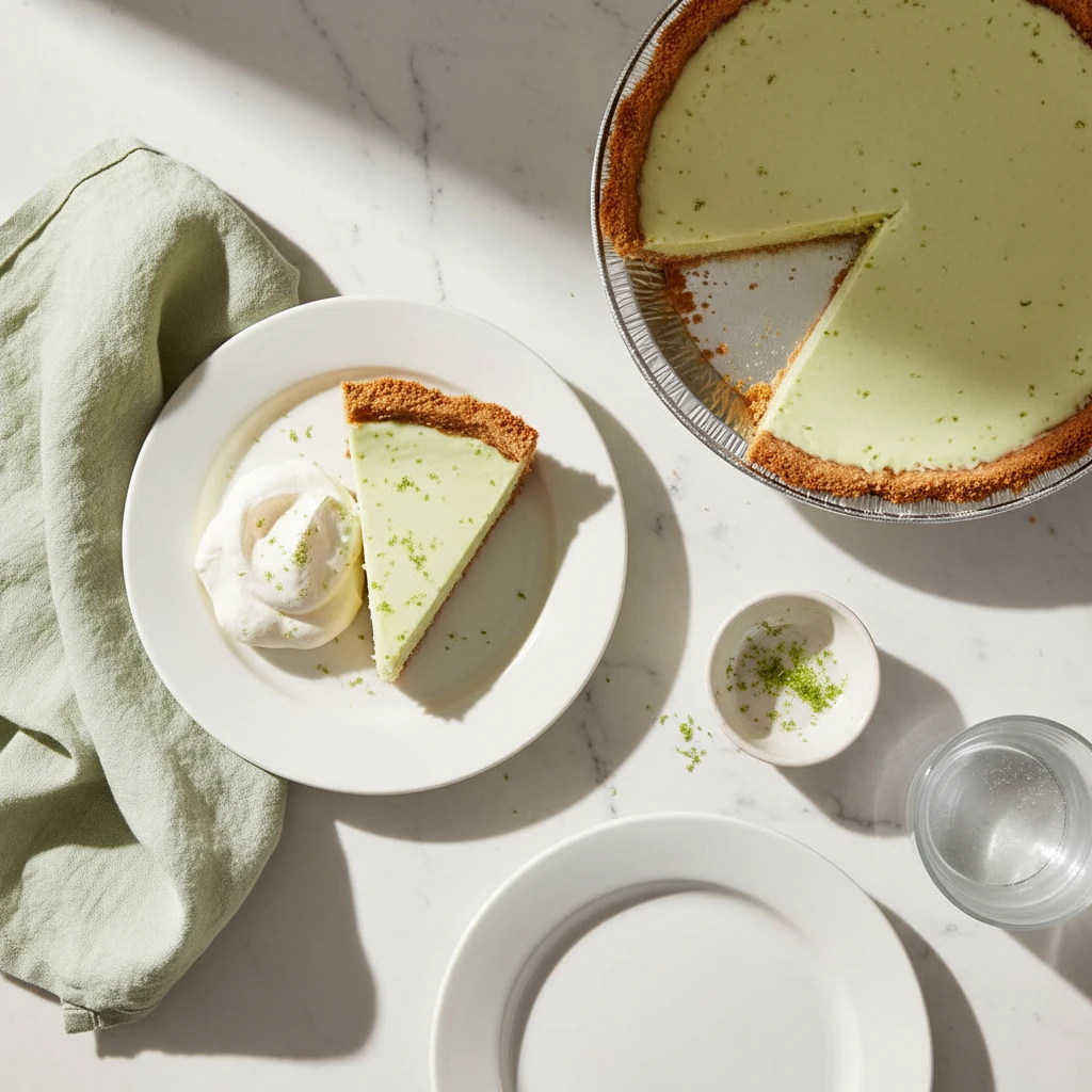 Key Lime Pie serving suggestion
