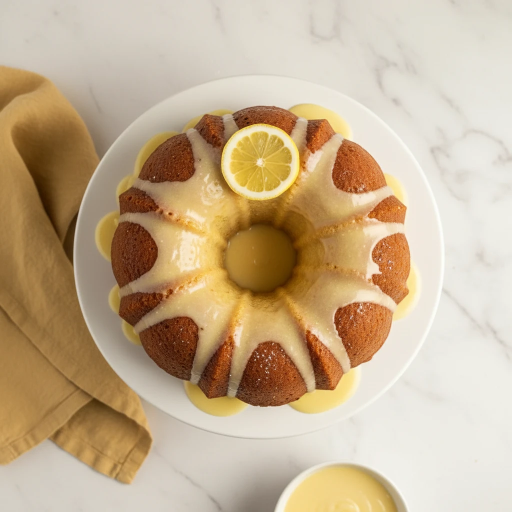 lemon bundt cake recipe featured
