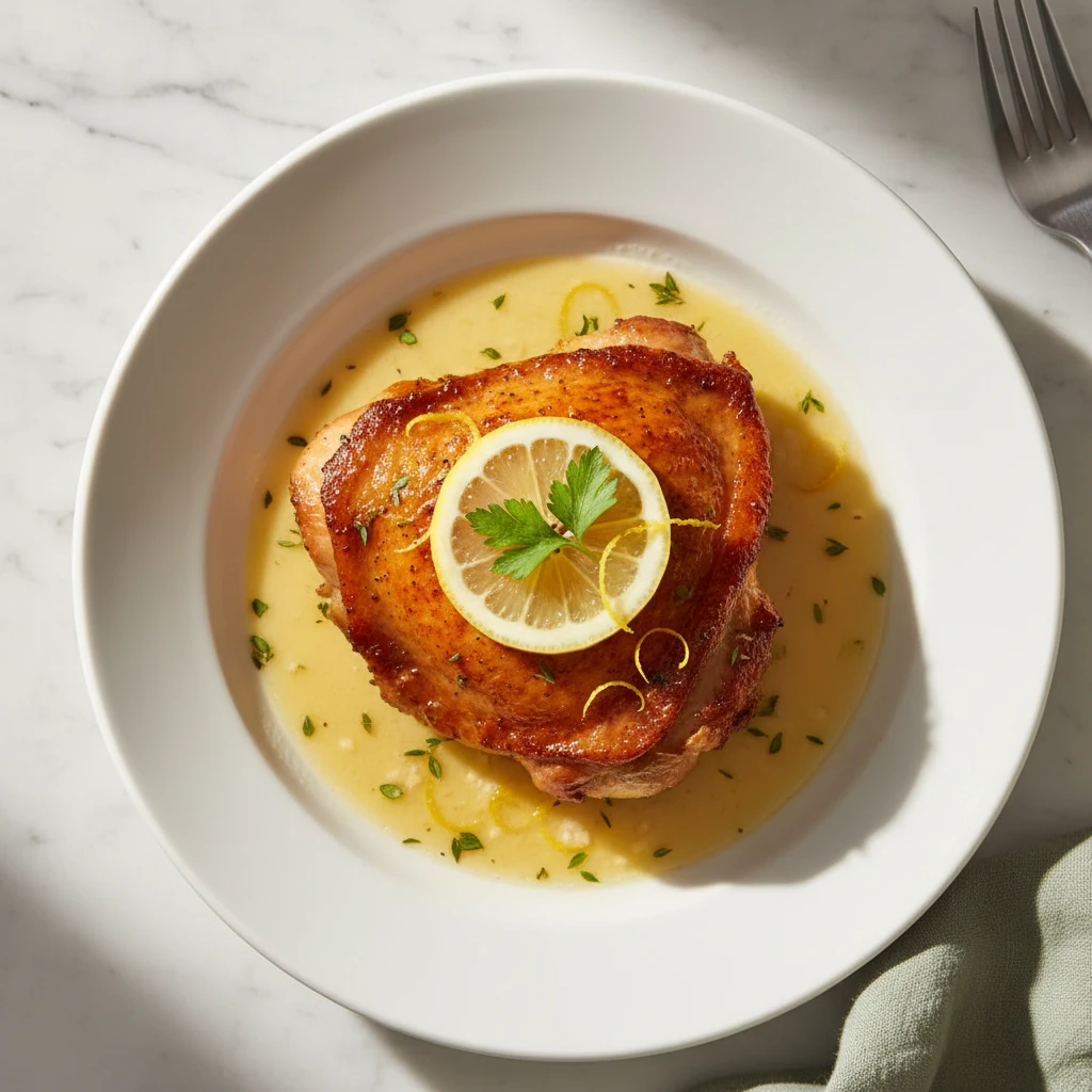 lemon chicken thighs featured