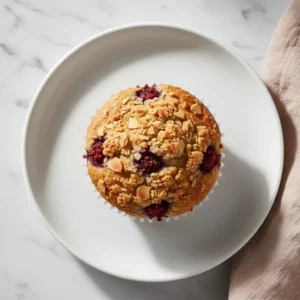 lemon raspberry streusel muffins featured