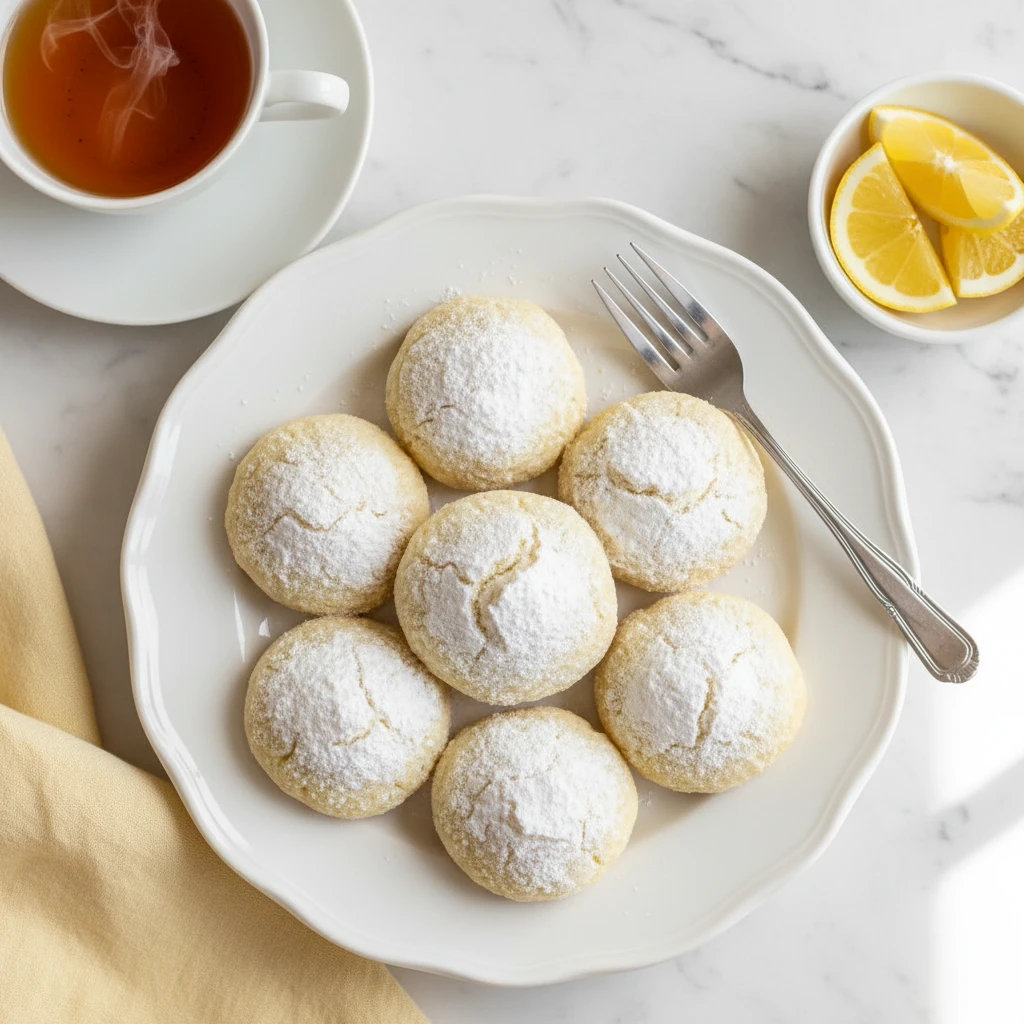 Lemon Whippersnaps serving suggestion