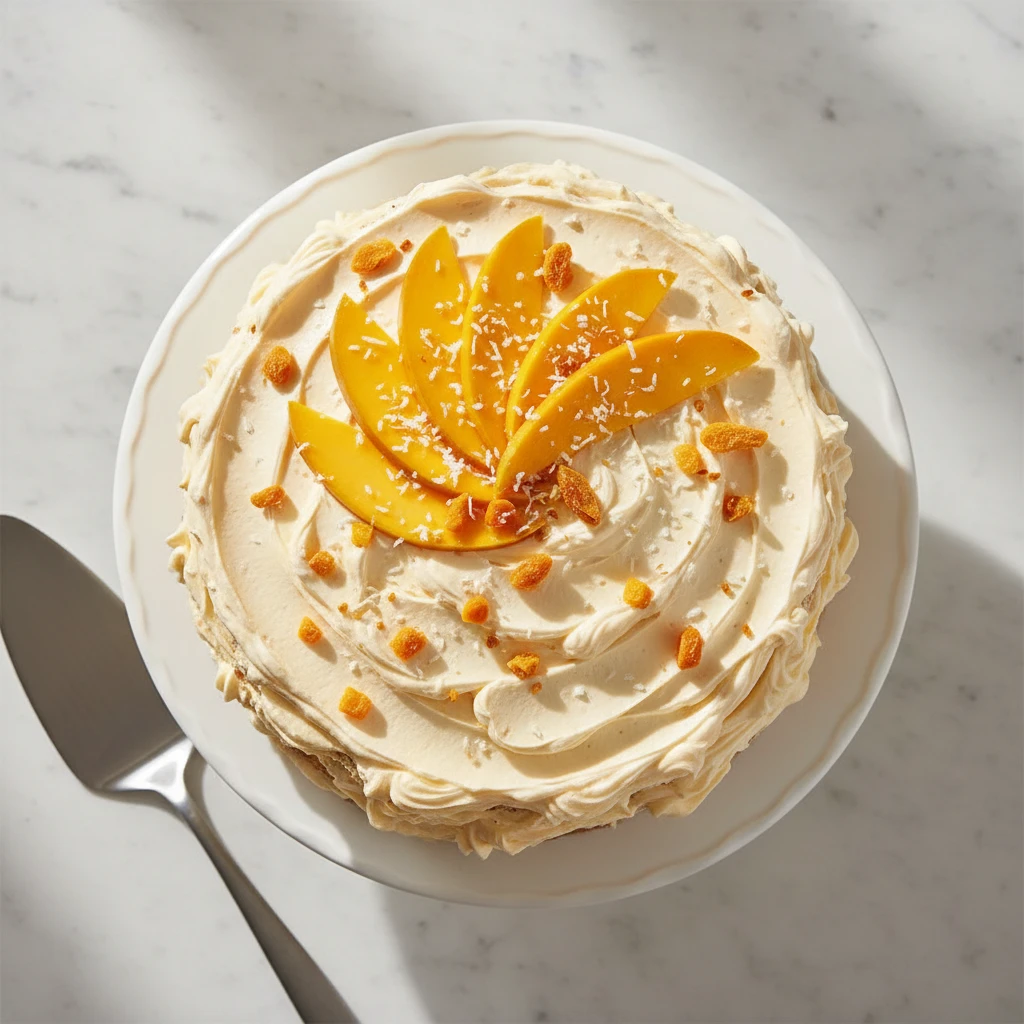mango cake recipe featured