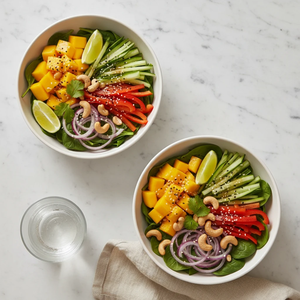 Mango Salad serving suggestion