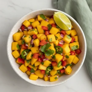 Easy Mango Salsa Recipe | Fresh & Tropical 4 mango salsa recipe featured