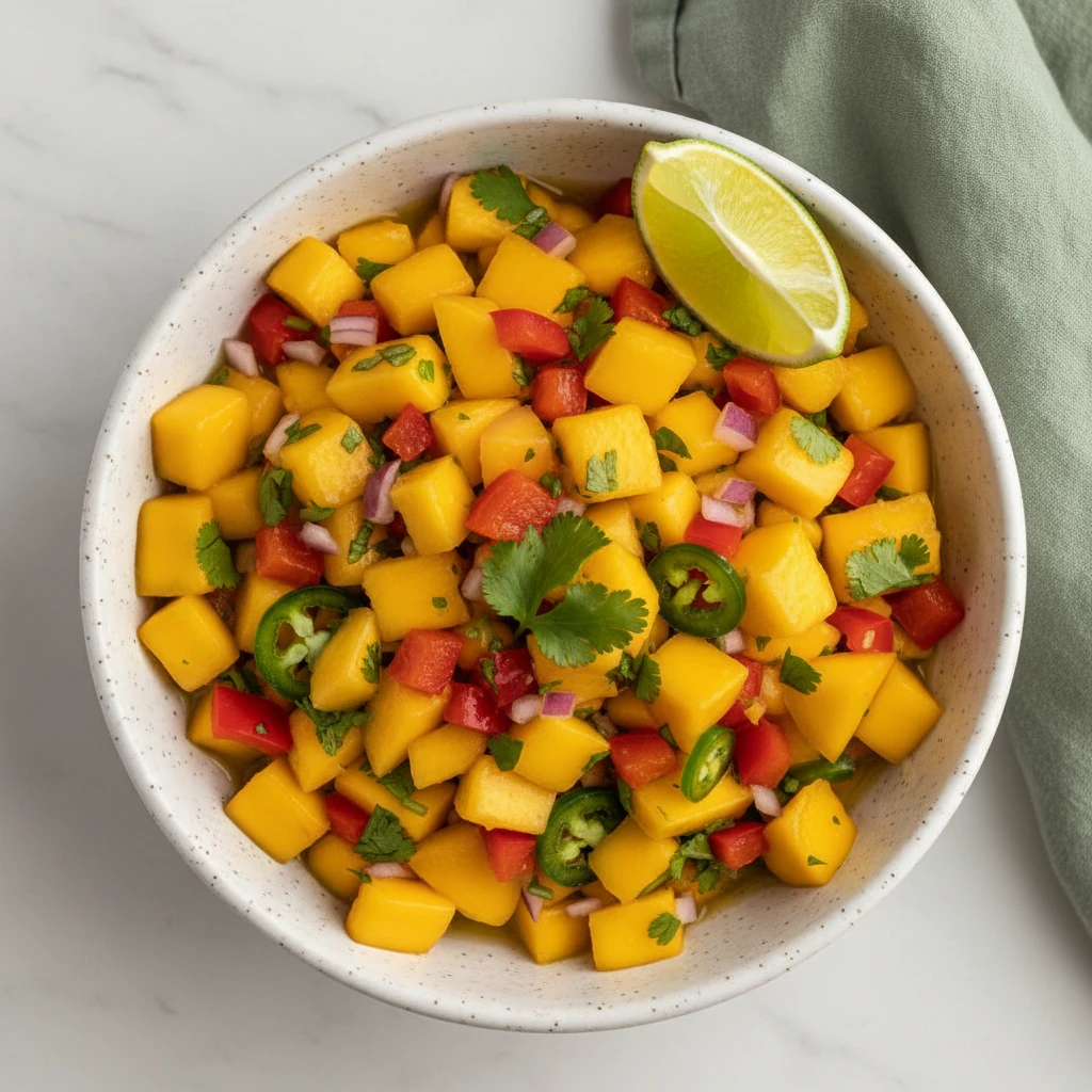 mango salsa recipe featured