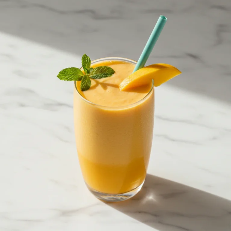 mango smoothie recipe featured
