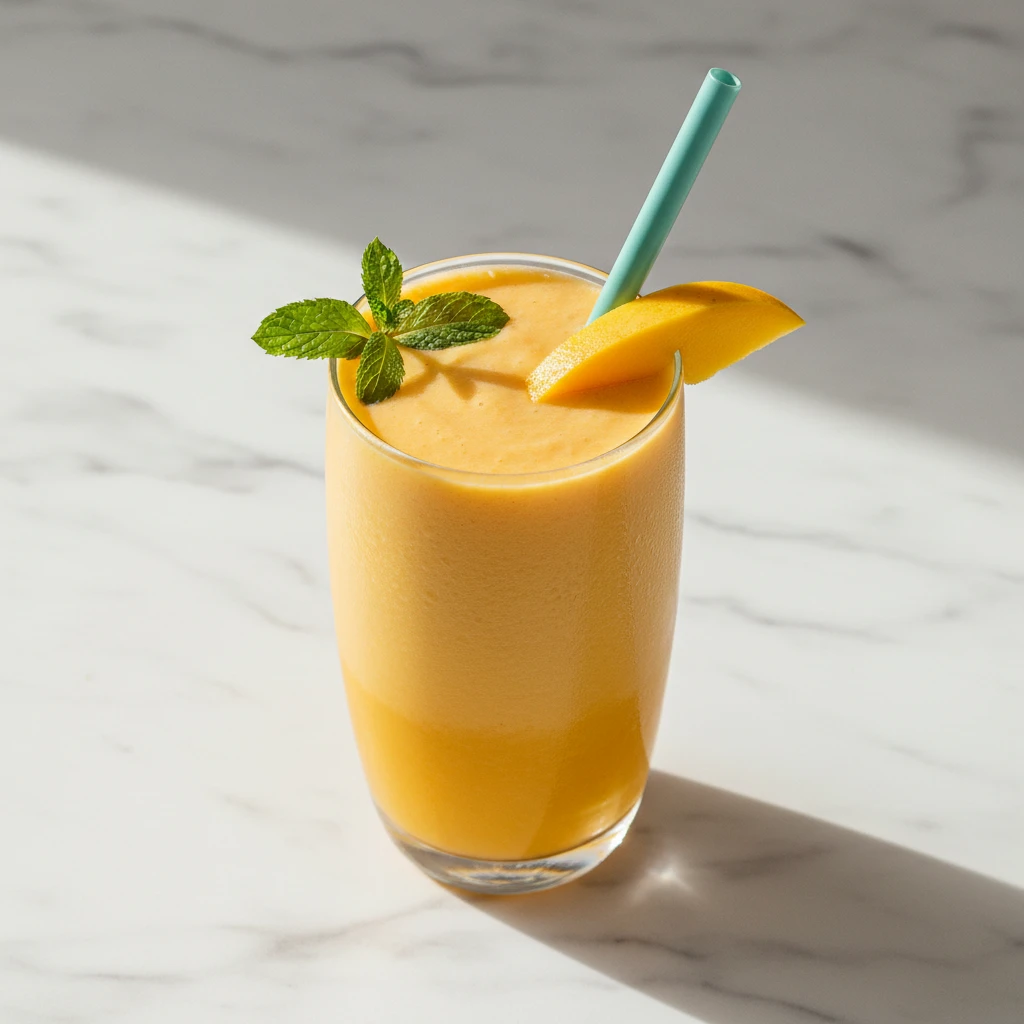 mango smoothie recipe featured