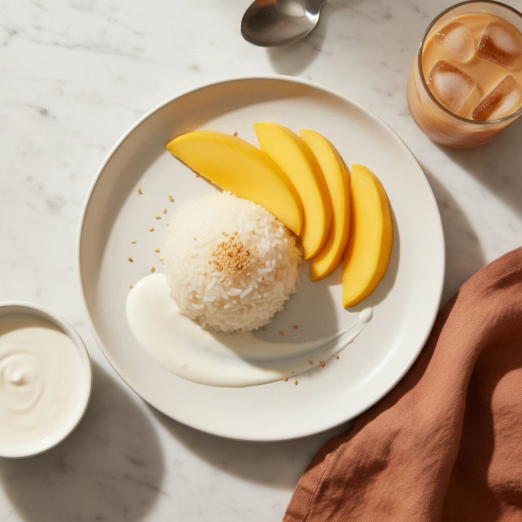 Mango Sticky Rice serving suggestion