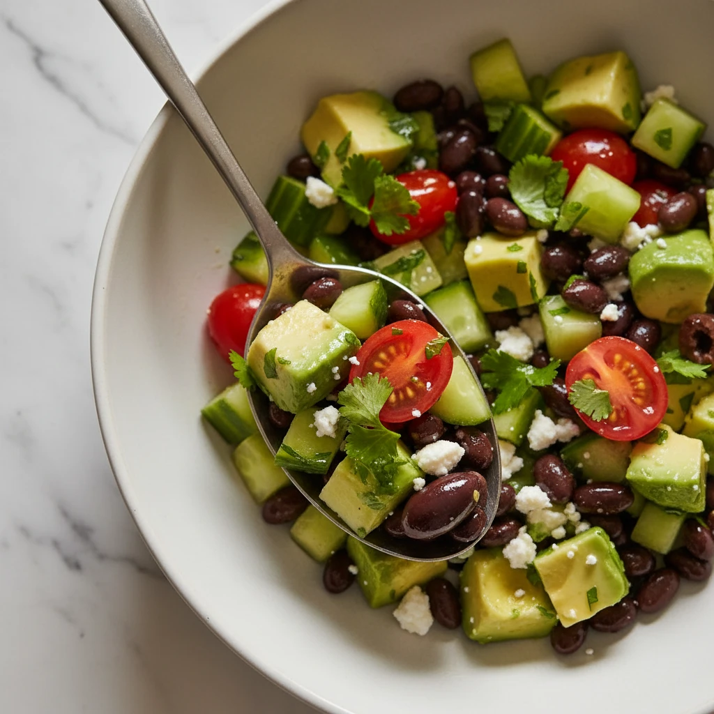 Mediterranean Avocado and Black Bean Salad reasons to try