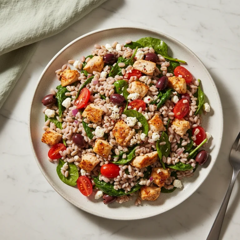mediterranean barley salad featured