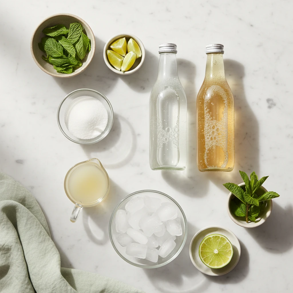 Mojito Mocktail ingredients
