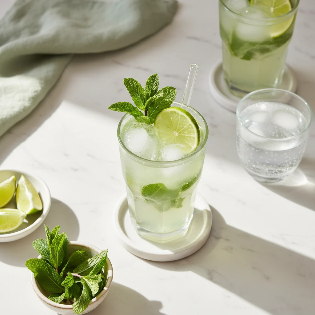 Mojito Mocktail serving suggestion