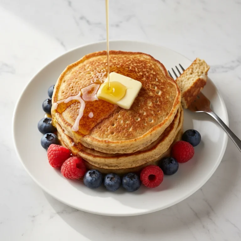 oatmeal cottage cheese pancakes featured