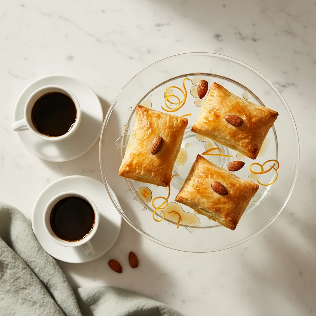 Orange Blossom Almond Pastries serving suggestion