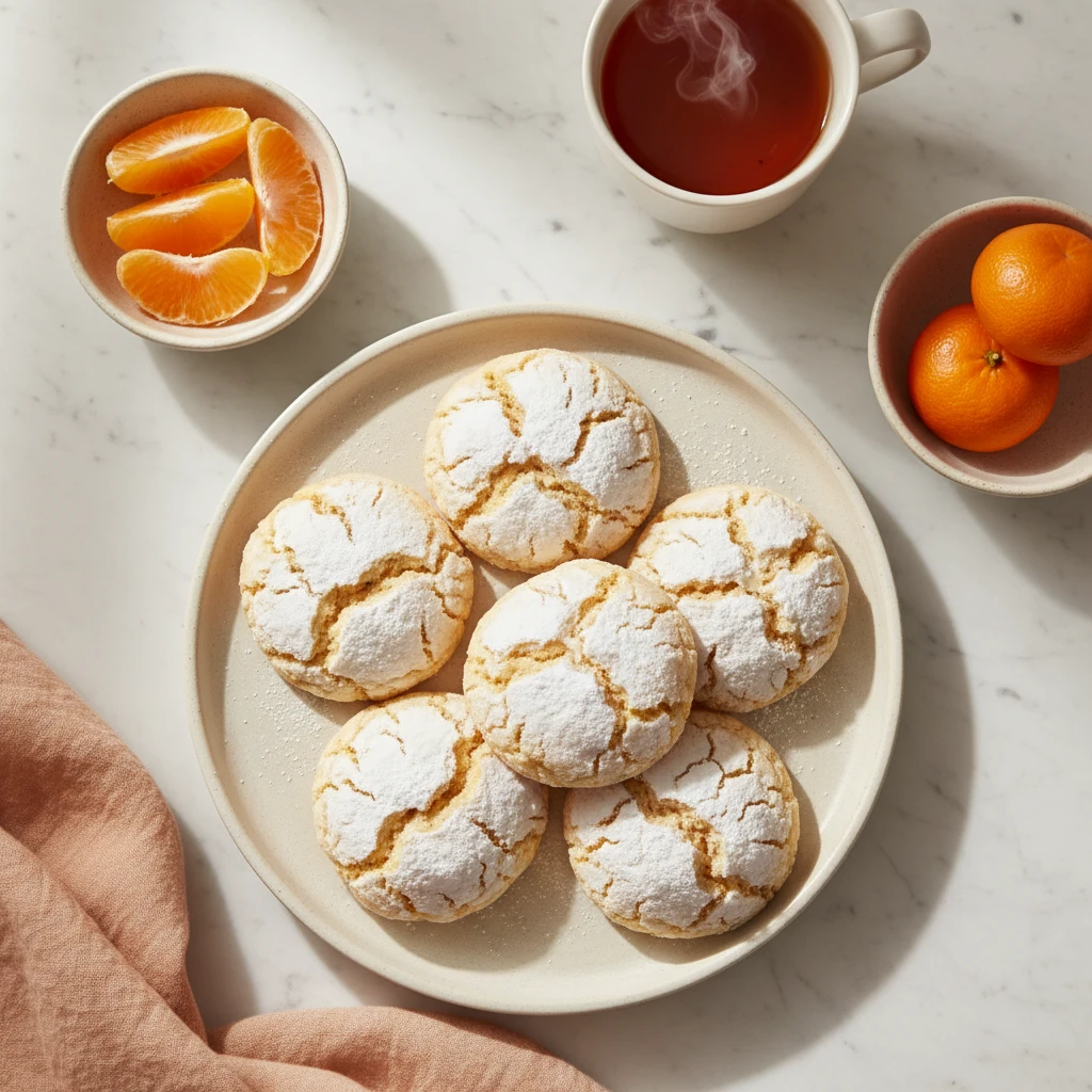 Orange Crinkles serving suggestion