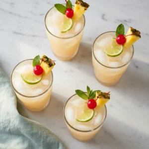 pineapple mocktail recipe featured