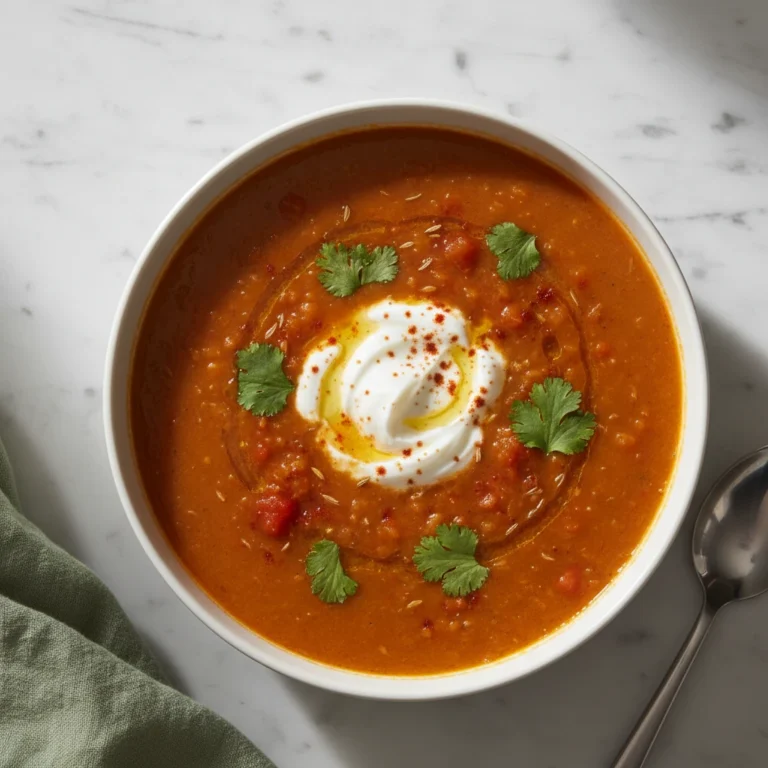 red lentil soup recipe featured