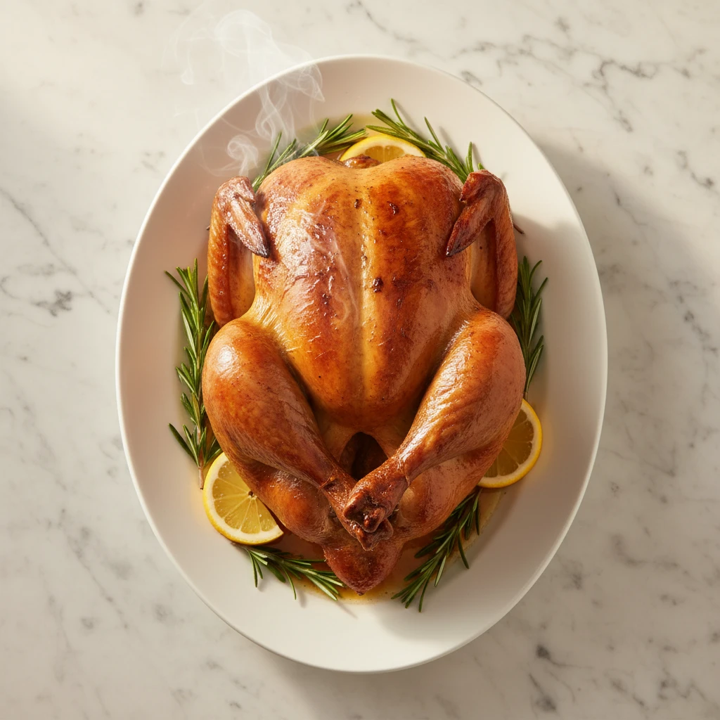 Smoked Whole Chicken serving suggestion