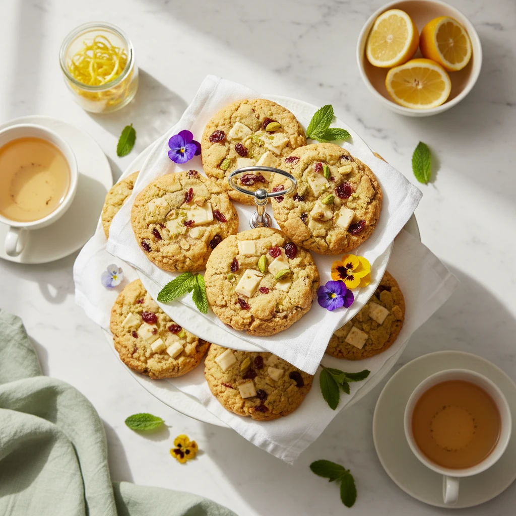 Spring Cookies serving suggestion