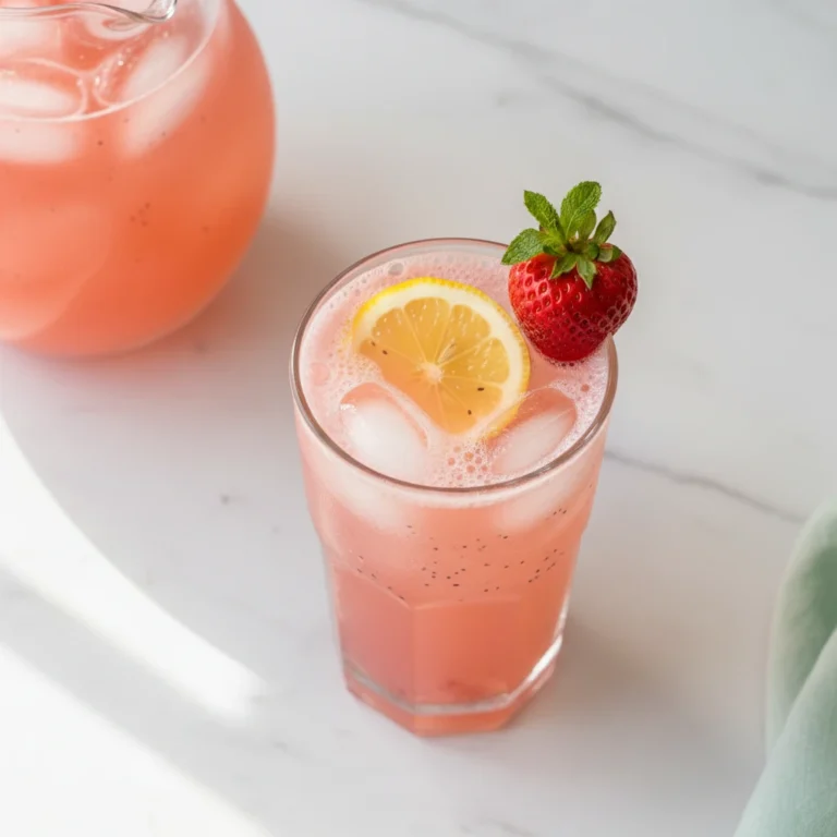 strawberry lemonade recipe featured