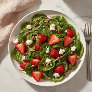 strawberry salad recipe featured