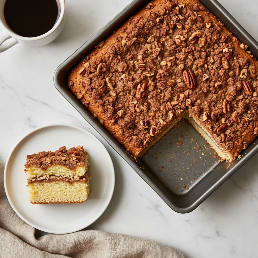 streusel coffee cake recipe featured