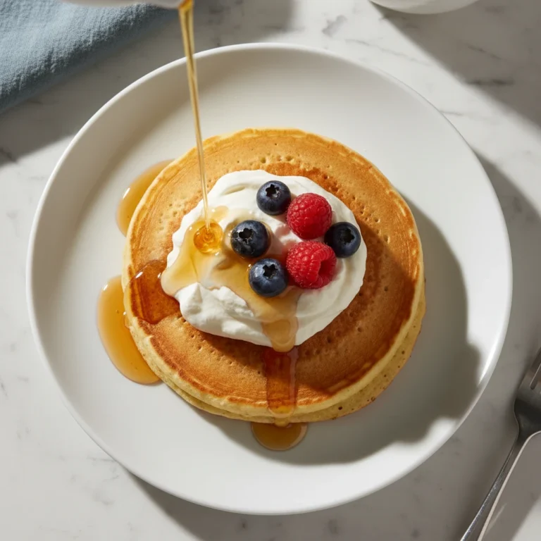 super fluffy pancakes recipe featured