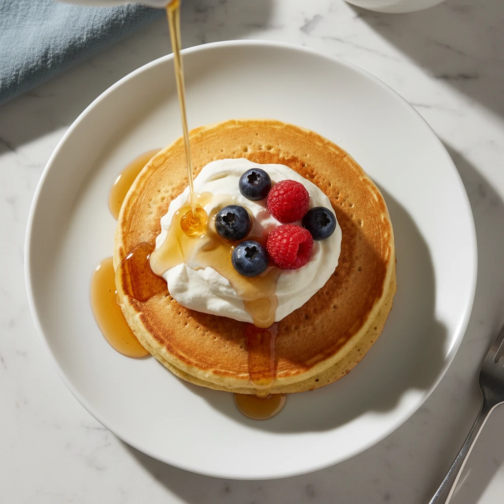 super fluffy pancakes recipe featured