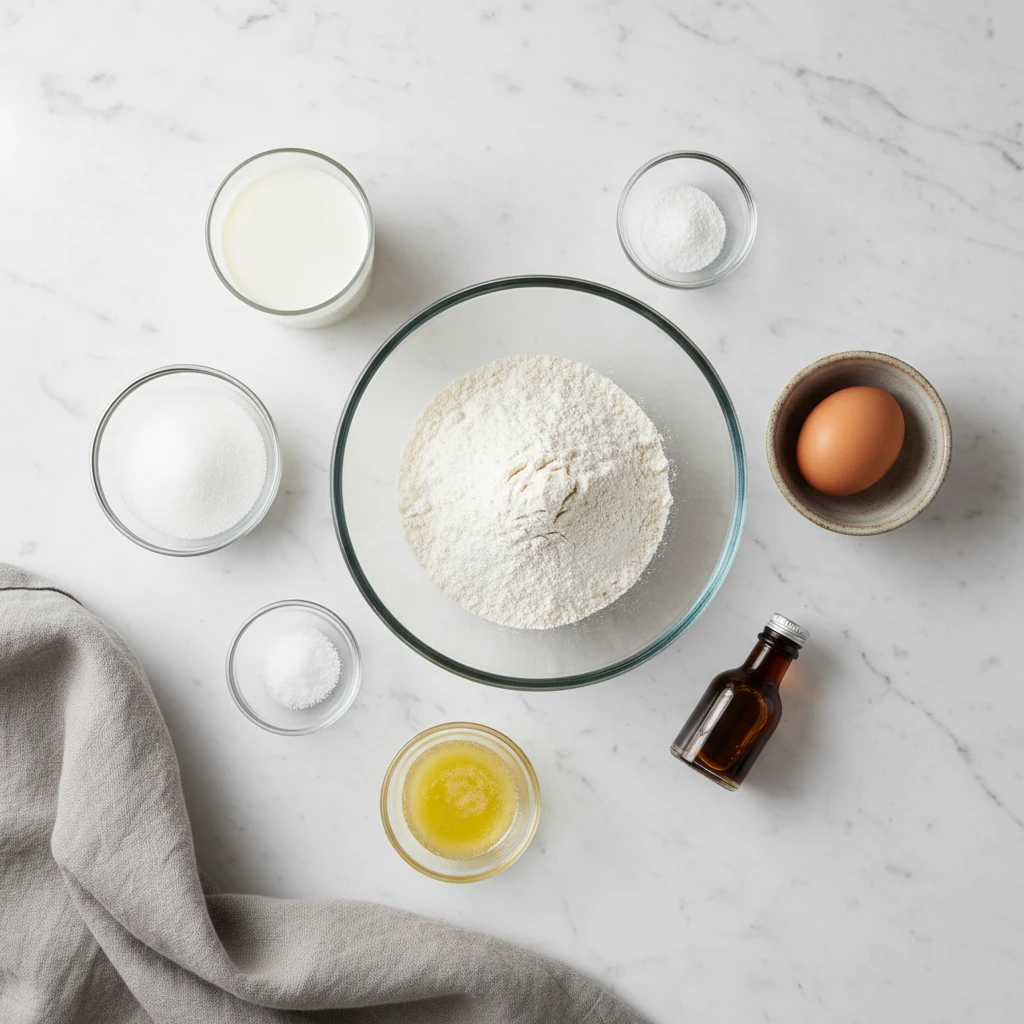 Super Fluffy Pancakes ingredients