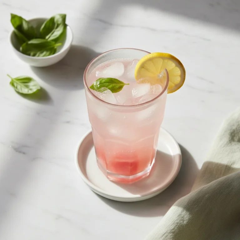 watermelon basil lemonade recipe featured