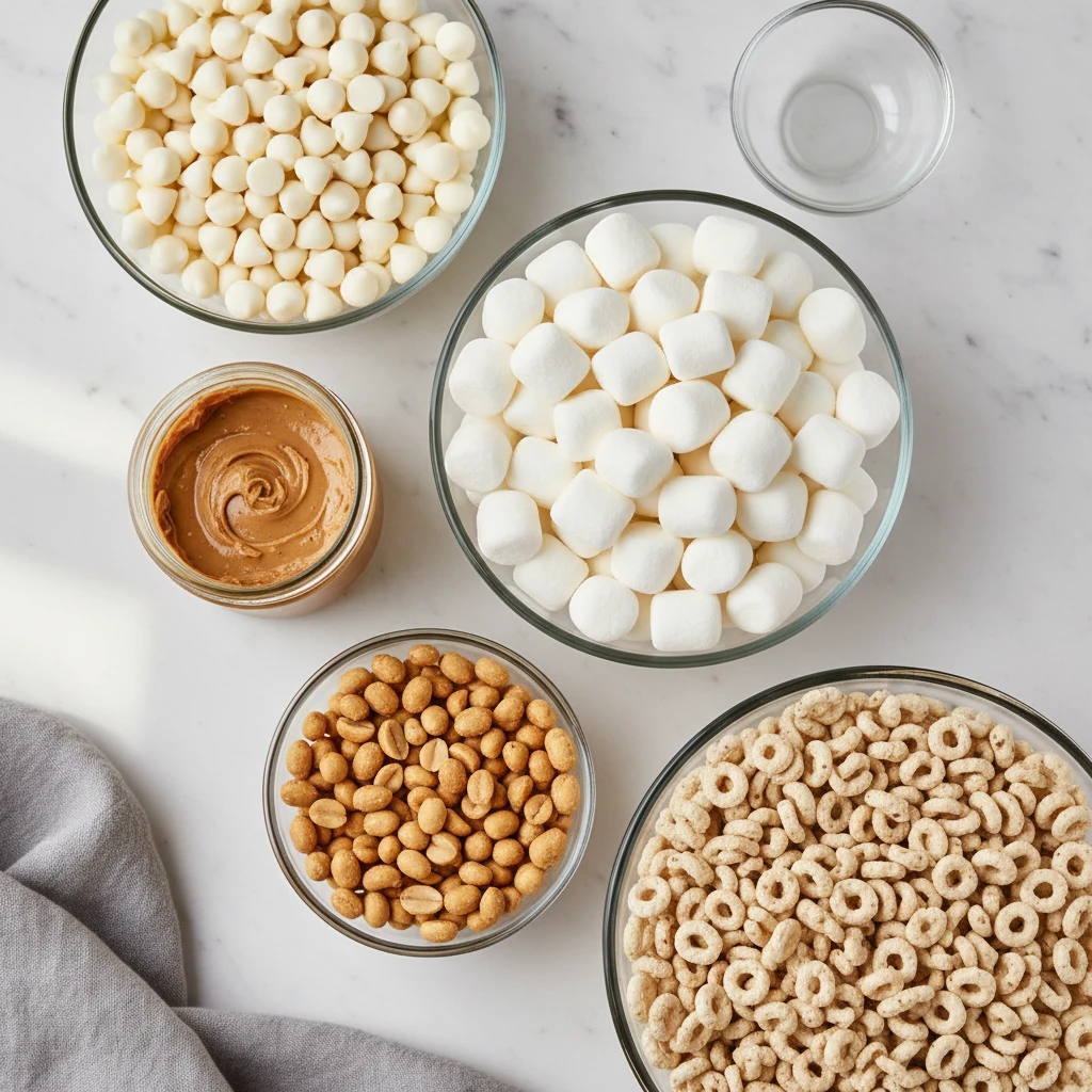 White Chocolate Krispies Treats ingredients