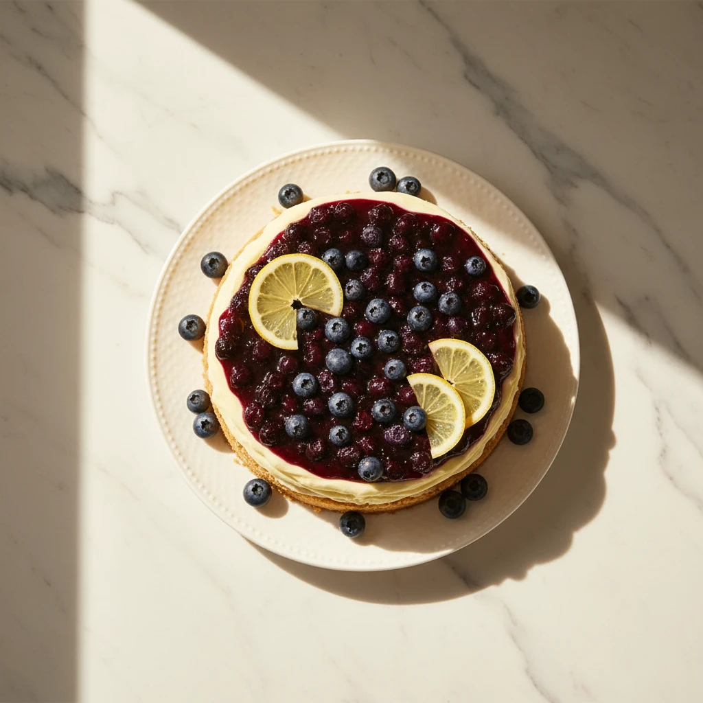 Blueberry Lemon Dessert serving suggestion