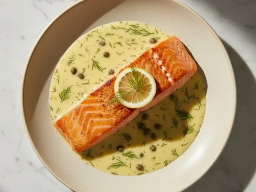 Creamy Dill and Lemon Sauce for Salmon