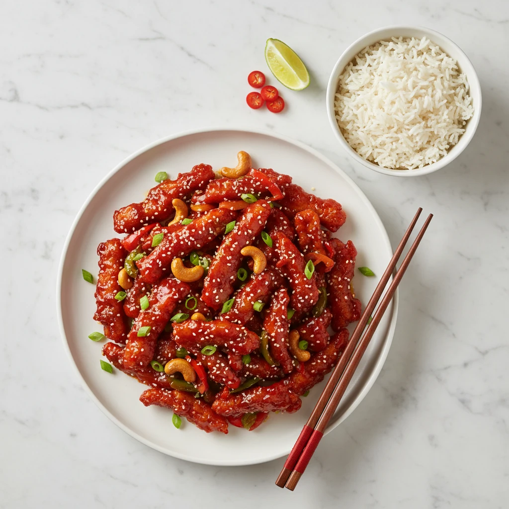 Dragon Chicken serving suggestion