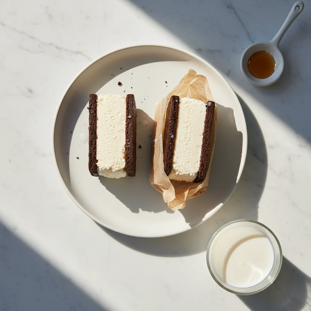 Homemade Ice Cream Sandwich serving suggestion