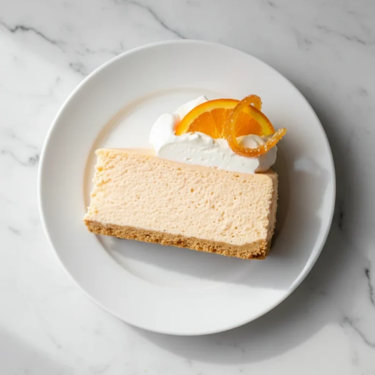 No Bake Orange Creamsicle Cheesecake