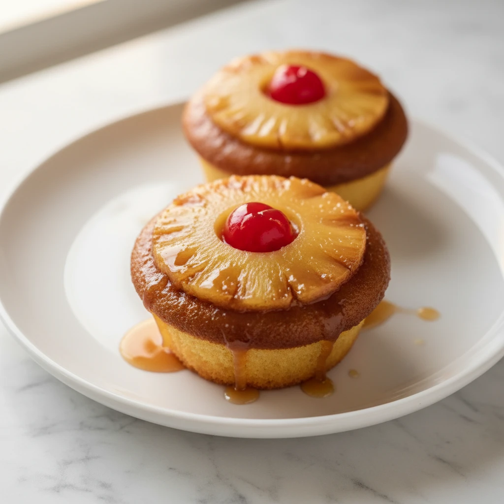 Pineapple Upside Down Cupcakes