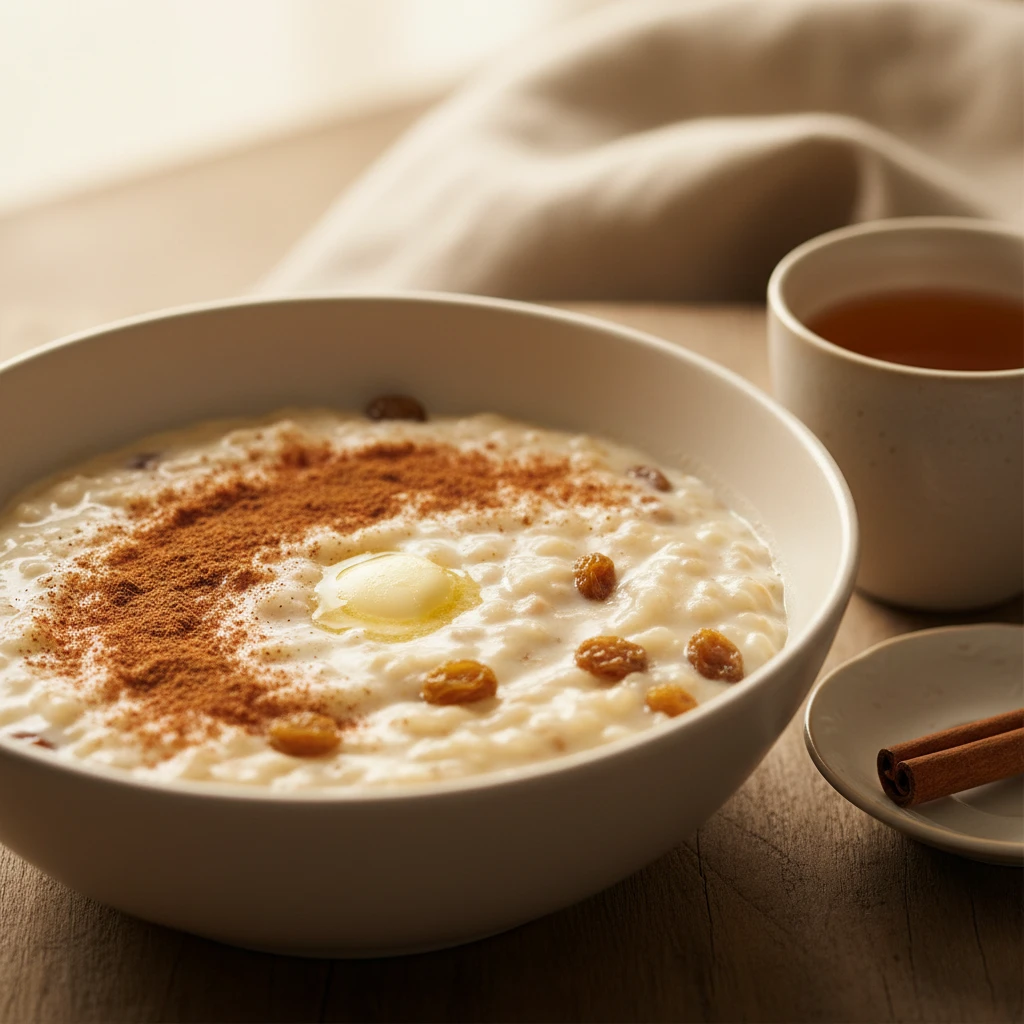 Rice Pudding serving suggestion