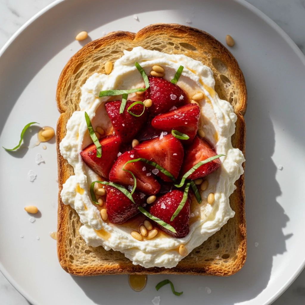Roasted Strawberry Whipped Ricotta Toast reasons to try