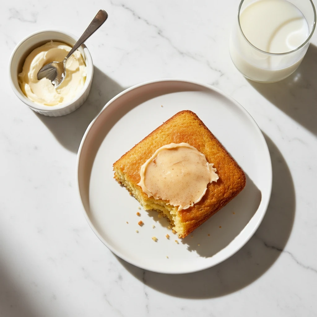 Sweet Cornbread Recipe serving suggestion