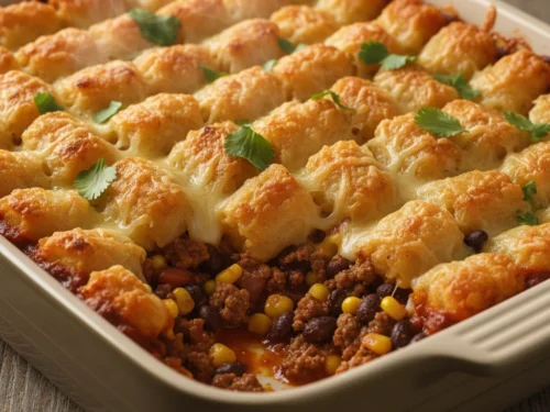 Taco Tater Tot Casserole