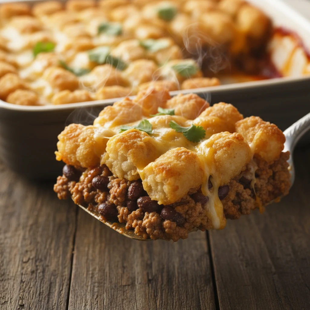 Taco Tater Tot Casserole serving suggestions