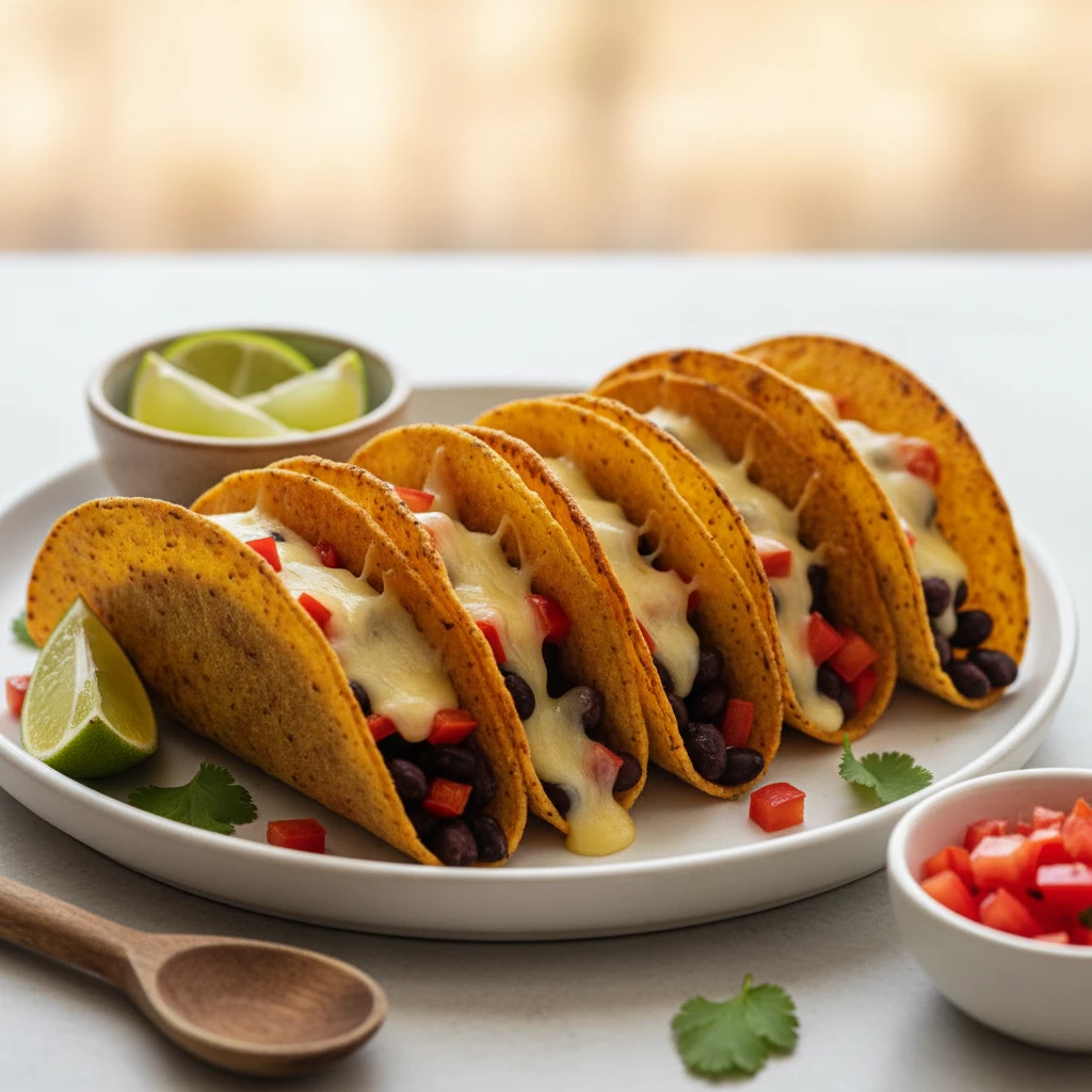 Easy Vegan Tacos serving suggestion