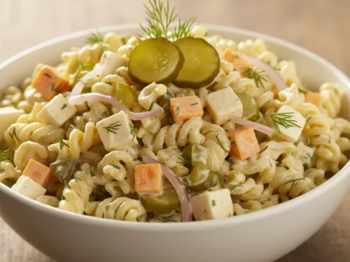 Dill Pickle Pasta Salad