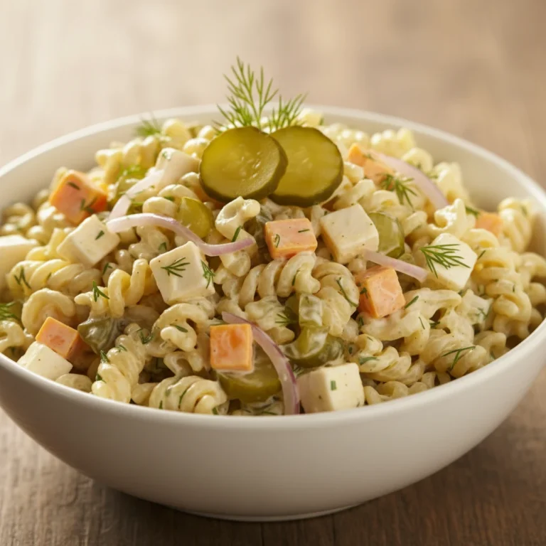 Dill Pickle Pasta Salad