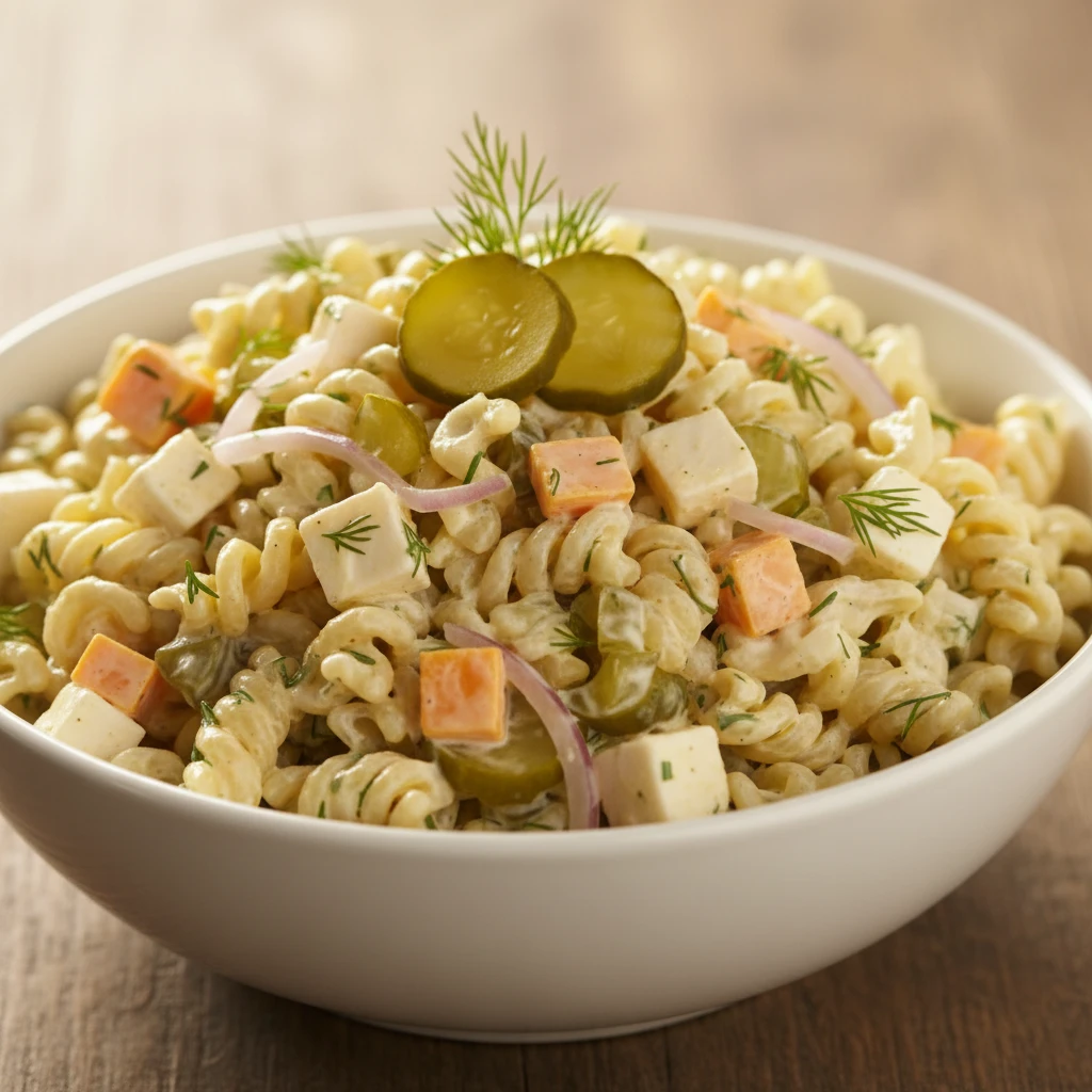Dill Pickle Pasta Salad