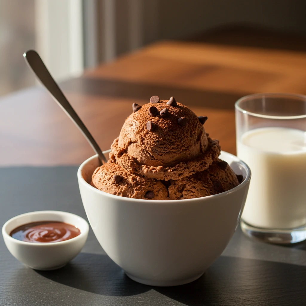 Protein Ice Cream serving suggestion